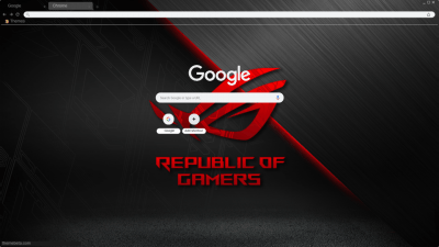 WF gamer asus theme google chrome