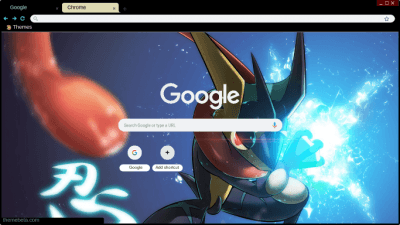 Pokémon Ash-Greninja/Shiny Greninja Chrome Theme - ThemeBeta