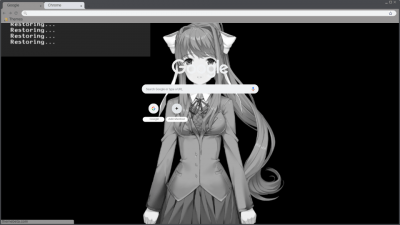 Doki Doki Exit Music Chrome Theme - ThemeBeta