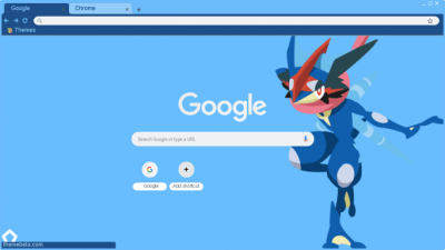 Pokémon Ash-Greninja/Shiny Greninja Chrome Theme - ThemeBeta