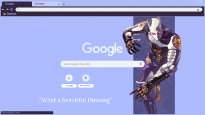 Jojo's Bizarre Adventure Menacing Chrome Theme - ThemeBeta