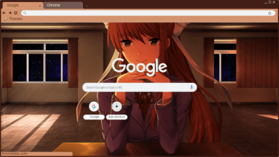 Doki Doki Exit Music Chrome Theme - ThemeBeta