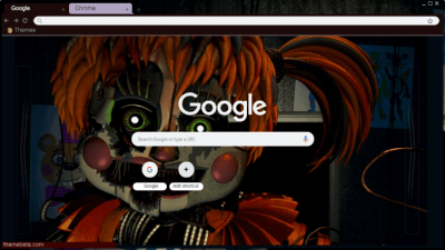 FNAF 4 Secret Nightmare Animatronic Chrome Theme - ThemeBeta