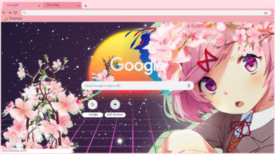 Doki Doki Exit Music Chrome Theme - ThemeBeta