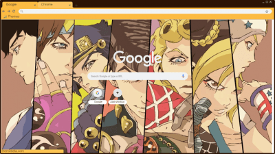 Jojo's Bizarre Adventure Menacing Chrome Theme - ThemeBeta