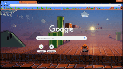 Tema Super Mario Bros. para o Google Chrome