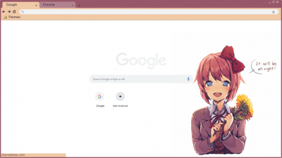 Doki Doki Exit Music Chrome Theme - ThemeBeta