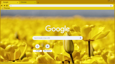 google chrome themes black and yellow