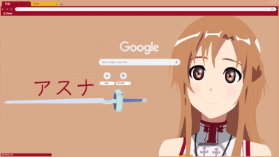 結城 明日奈 Chrome Themes Themebeta