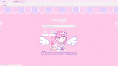 Menhera chan yami kawaii pink theme Chrome Theme - ThemeBeta