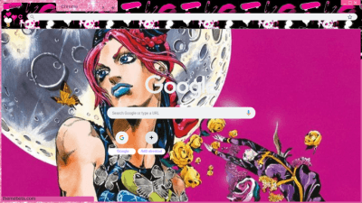 Jojo's Bizarre Adventure Menacing Chrome Theme - ThemeBeta