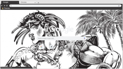 Jojo's Bizarre Adventure Menacing Chrome Theme - ThemeBeta