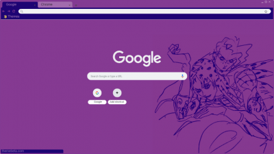 Jojo's Bizarre Adventure Menacing Chrome Theme - ThemeBeta