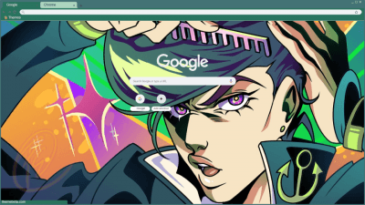 Jojo's Bizarre Adventure Menacing Chrome Theme - ThemeBeta