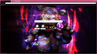 FNAF 4 Secret Nightmare Animatronic Chrome Theme - ThemeBeta