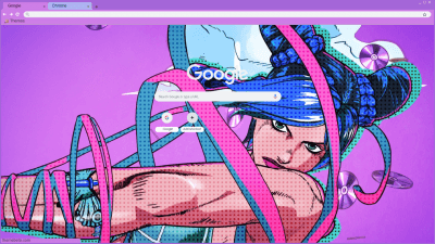 Jojo's Bizarre Adventure Menacing Chrome Theme - ThemeBeta