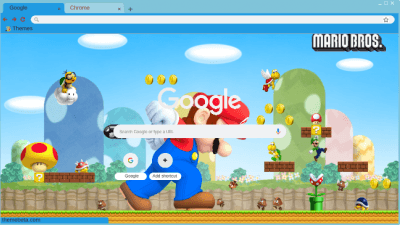 Mario Bros para o Chrome