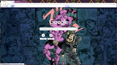 Jojo's Bizarre Adventure Menacing Chrome Theme - ThemeBeta