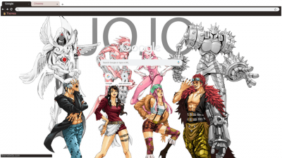 Jojo's Bizarre Adventure Menacing Chrome Theme - ThemeBeta