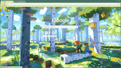 Minecraft Google Chrome Theme