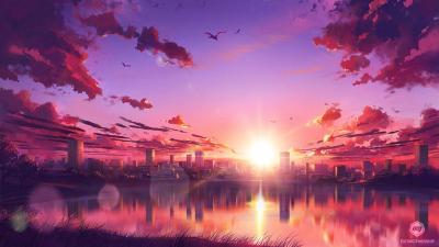 Anime Scenery Beautiful Nature Dreamworld Anime Aesthetic Anime Scenes Hd  Matte Finish Poster Paper Print - Animation & Cartoons posters in India -  Buy art, film, design, movie, music, nature and educational