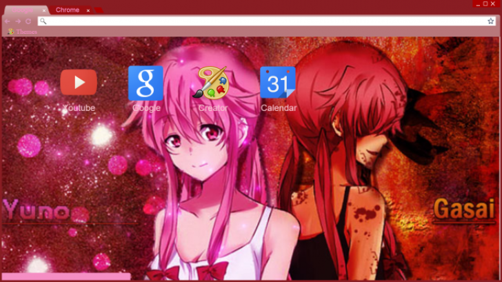 Characters - Mirai Nikki Chrome Theme - ThemeBeta