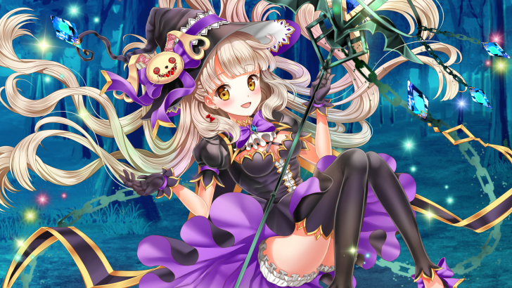 Cute Witch Anime Girl HD Png Download  Transparent Png Image  PNGitem