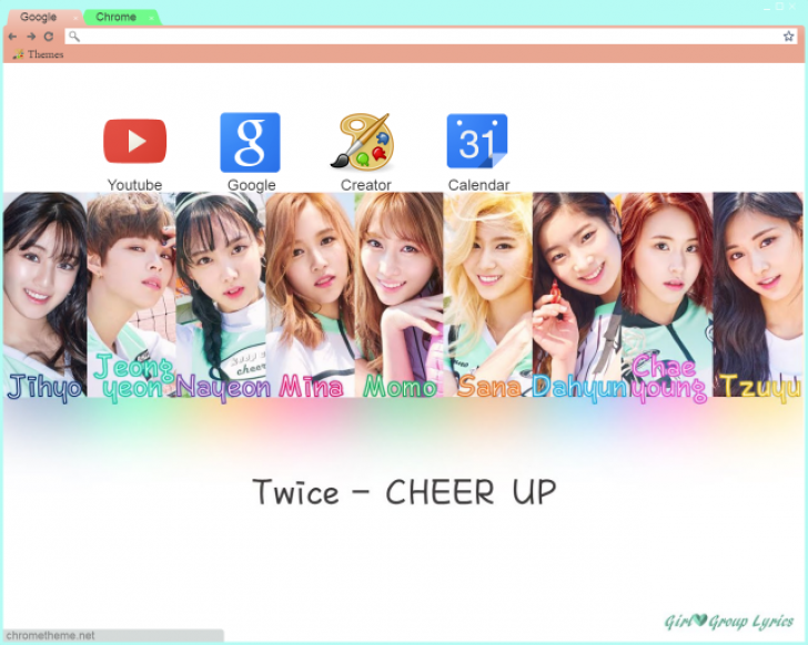 Twice Cheer Up Chrome Theme Themebeta