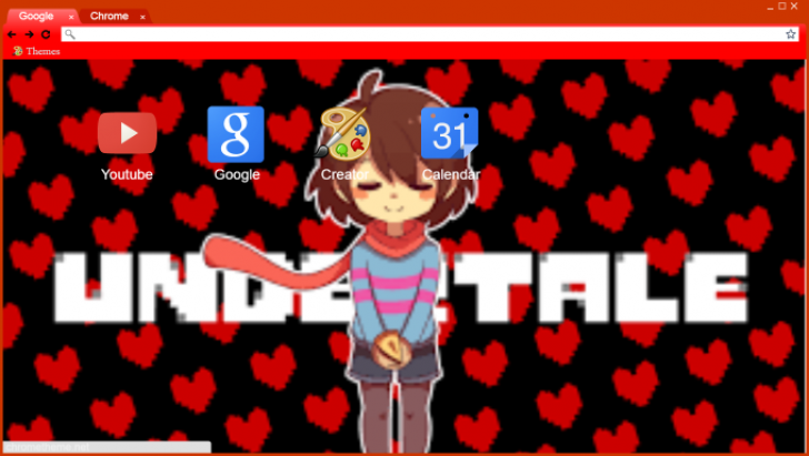 Frisk Chara Desktop Wallpaper with Icons arranged to match : r/Undertale