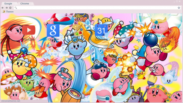 Kirby Wallpaper Chrome Theme - ThemeBeta