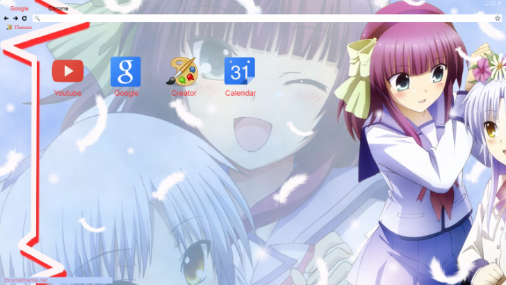 Angel Beats 仲村 ゆり Nakamura Yuri 立華 奏 Tachibana Kanade Chrome Theme Themebeta