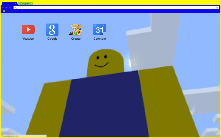Roblox Noob Chrome Theme Themebeta - roblox picture of noob with gang