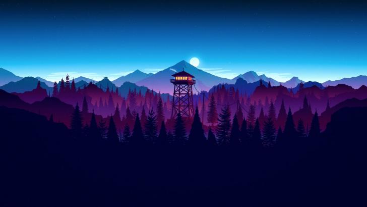 Firewatch purple Chrome Theme - ThemeBeta