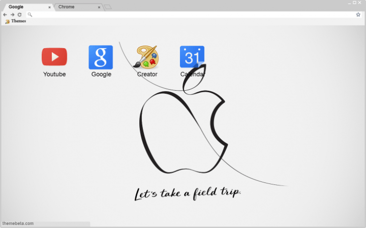 Apple Lets Take A Field Trip Theme Chrome Theme Themebeta