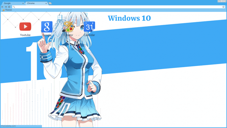 Madobe Touko Chrome Theme - ThemeBeta