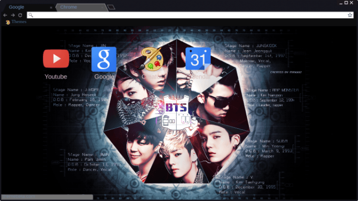 Bts No More Dream Era Debut 1 Chrome Theme Themebeta