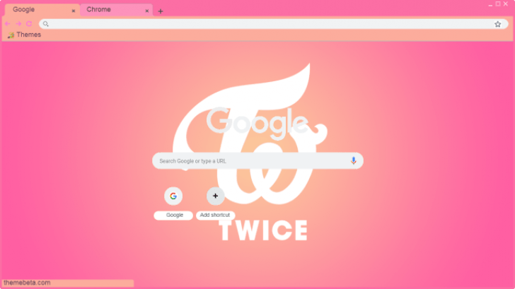 Twice Logo Wallpaper Chrome Theme Themebeta