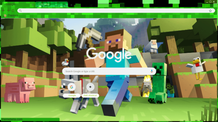 Minecraft Theme Chrome Theme - ThemeBeta