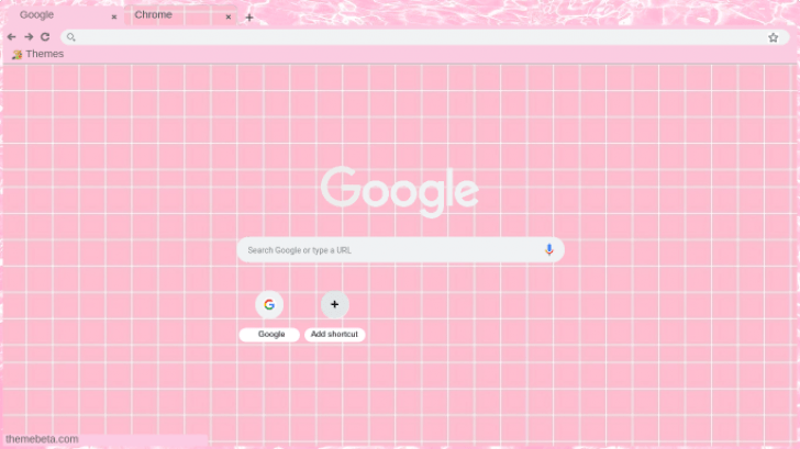 [pink grids] Chrome Theme - ThemeBeta