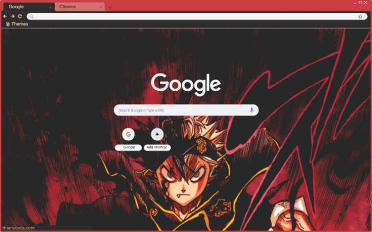 Demon Asta Black Clover Chrome Theme Themebeta