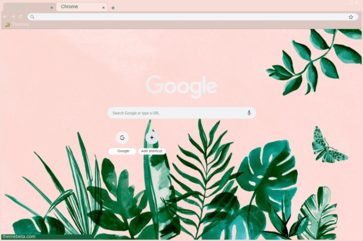 Aesthetic Plant Wallpaper Chrome Theme - ThemeBeta