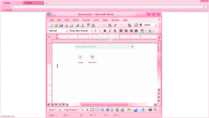 Pink Things Windows Theme - ThemeBeta