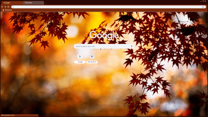 Maple Autumn leaves Chrome Theme - ThemeBeta