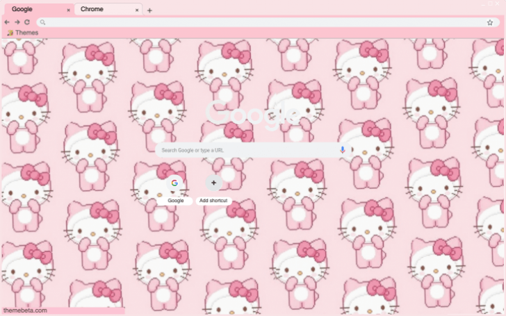 Hello Kitty Background Chrome Theme Themebeta