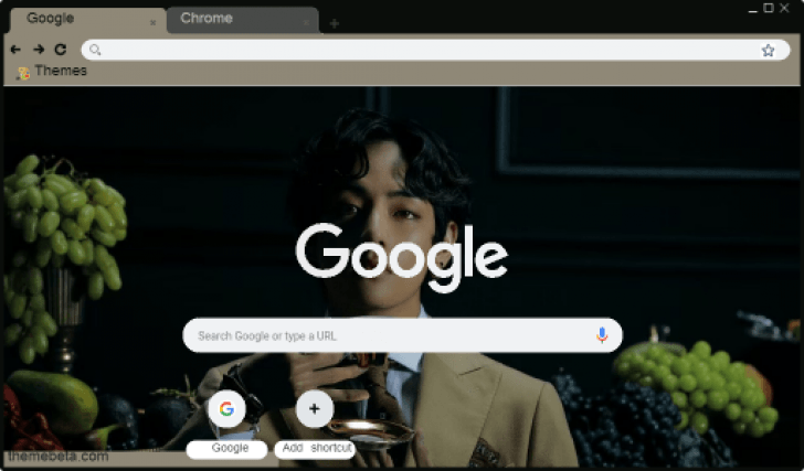 BTS MOTS 7 V Chrome Theme - ThemeBeta