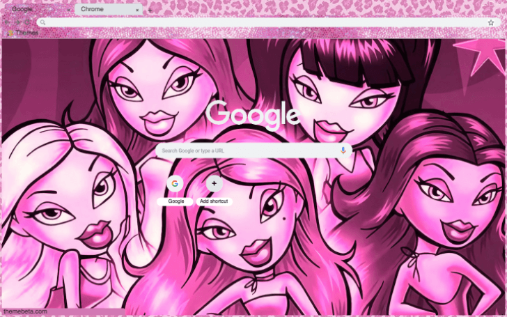 Download Bratz Stickers Pink Y2k Background