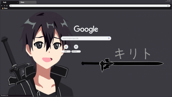 Kazuto Kirigaya Kirito 桐ヶ谷 和人 キリト V1 Chrome Theme Themebeta