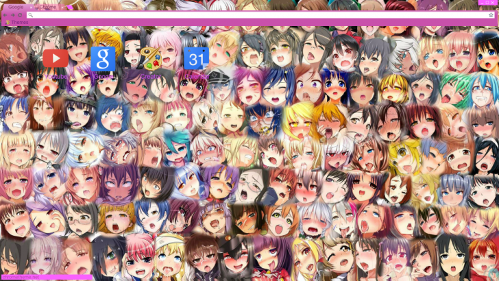 Ahegao Heaven Chrome Theme - ThemeBeta