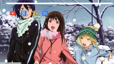 Yato, Hiyori, and Yukine