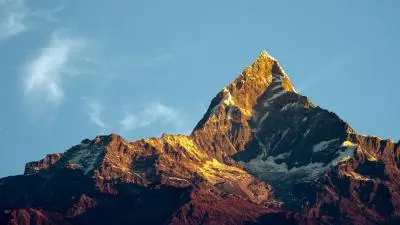 Mountain Range at Sunset